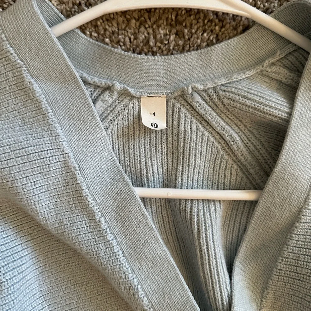 Women's Dusty Blue Cardigan Sweater